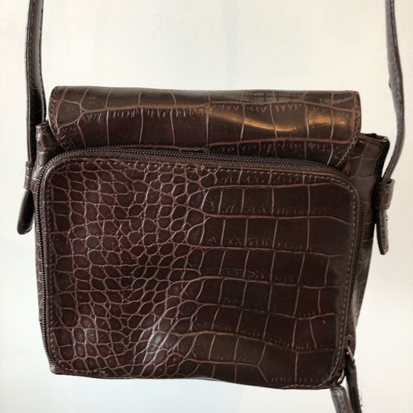 Nine West NWOT Earth Brown Vegan Reptile Snake - Picture 2 of 9